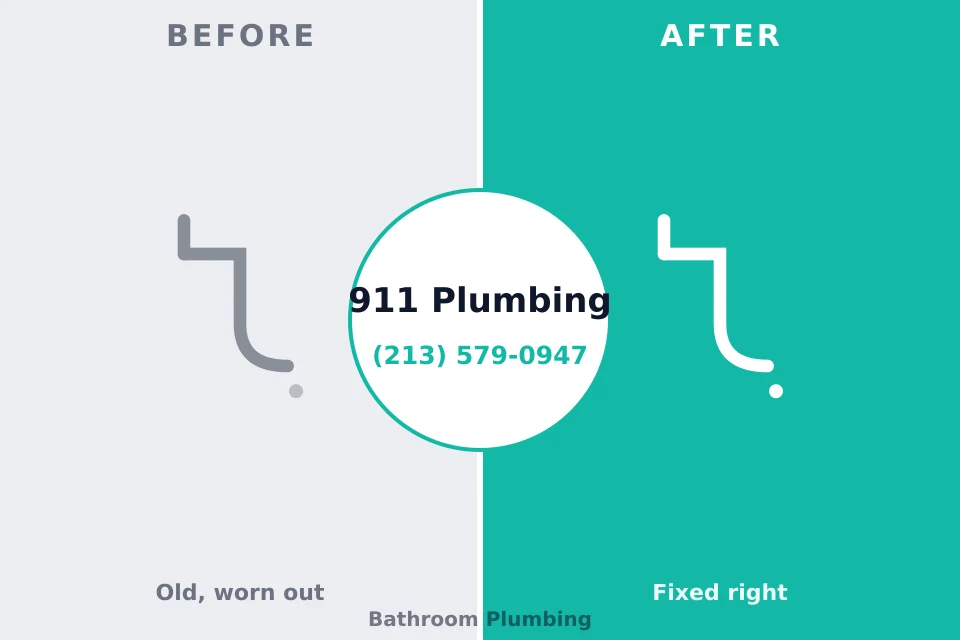 Before and after: plumbing repair Mena, AR